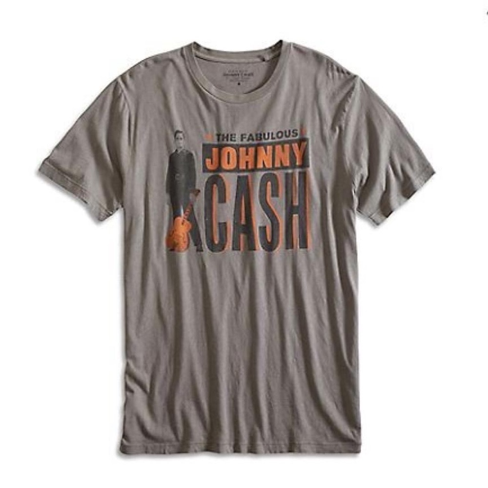 Lucky Brand Men's Vintage Johnny Cash Poster Graphic Large T-Shirt